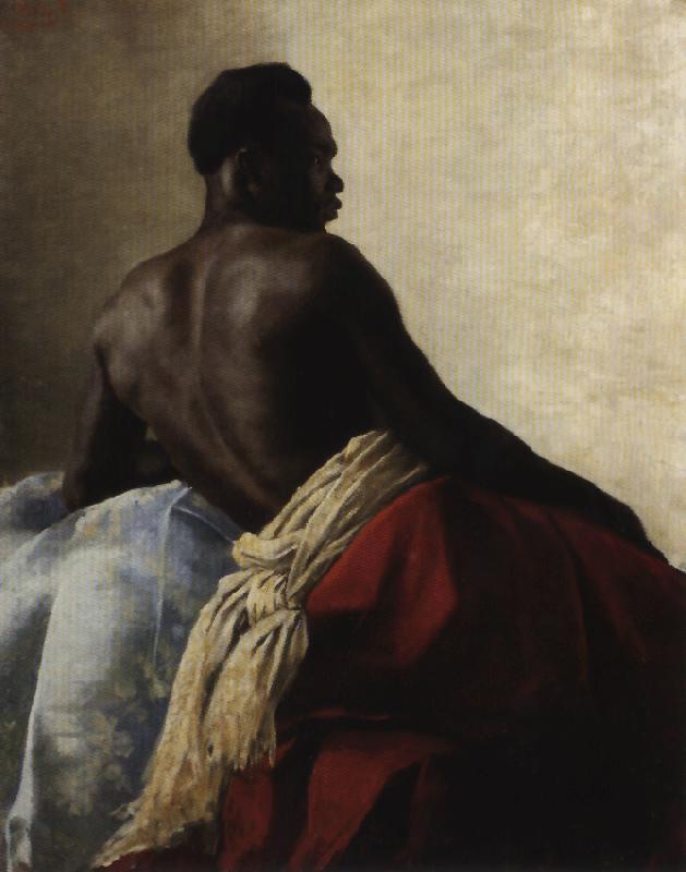 Karoly Csuzy A Nubian Man. oil painting image